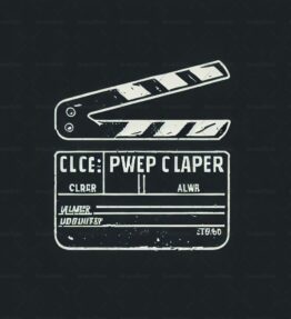 Klappern von Filmklappen im Vintage